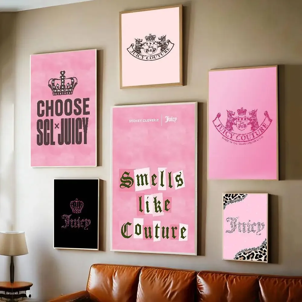 J-Juicy Cool C-Couture - Póster Adhesivo DIY, Impresiones en Papel Blanco, Pósters Artísticos, Pintura Decorativa Vintage
