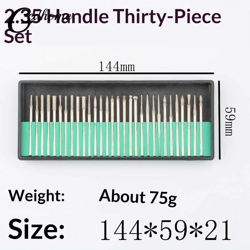 

【New】Diamond Grinding Head Wear-resistant Drill Bit Set For Woodworking Engraving Carving Polishing Drill Bit Rotary Tool Set