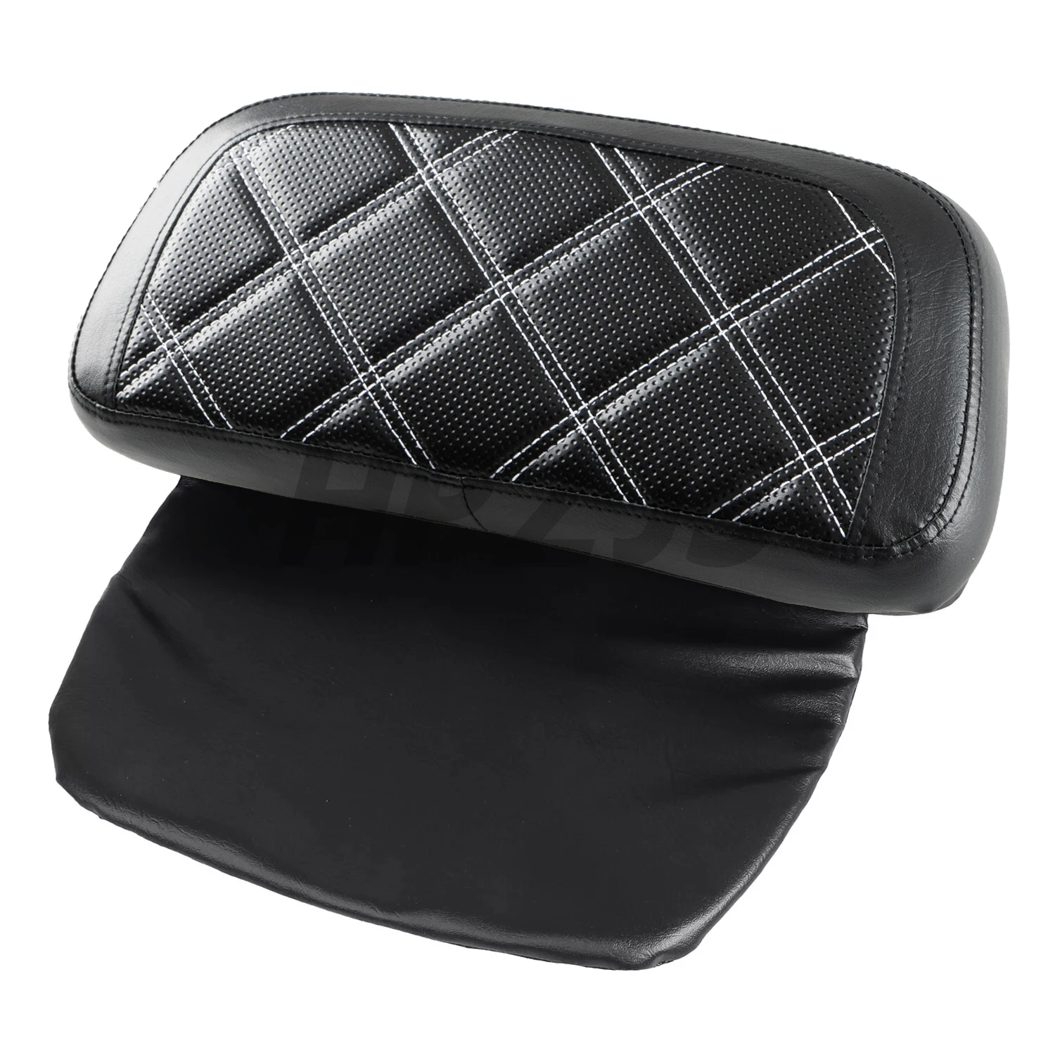 Motorcycle Razor Chopped Tour Pak Pack Trunk Backrest Pad Black For Harley Touring Street Tri Glide Road King 2014-Up PU Leather