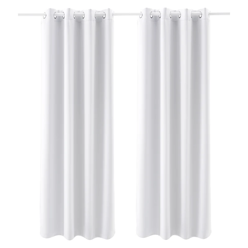 

2 Set Blackout Curtain Grommet Window Panel Thermal Insulated Drapes 52x84 inch