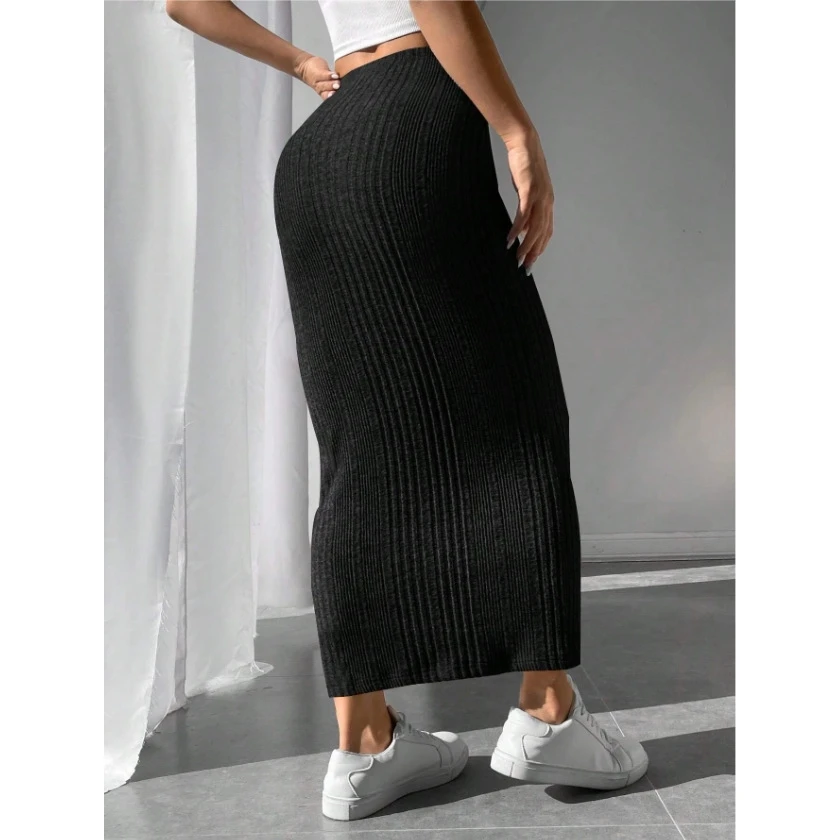 Casual Striped Halter Neck  Dress Women's Independent Station Slim Fit Asymmetrical Skirt Autumn New Arrival Cross-Border