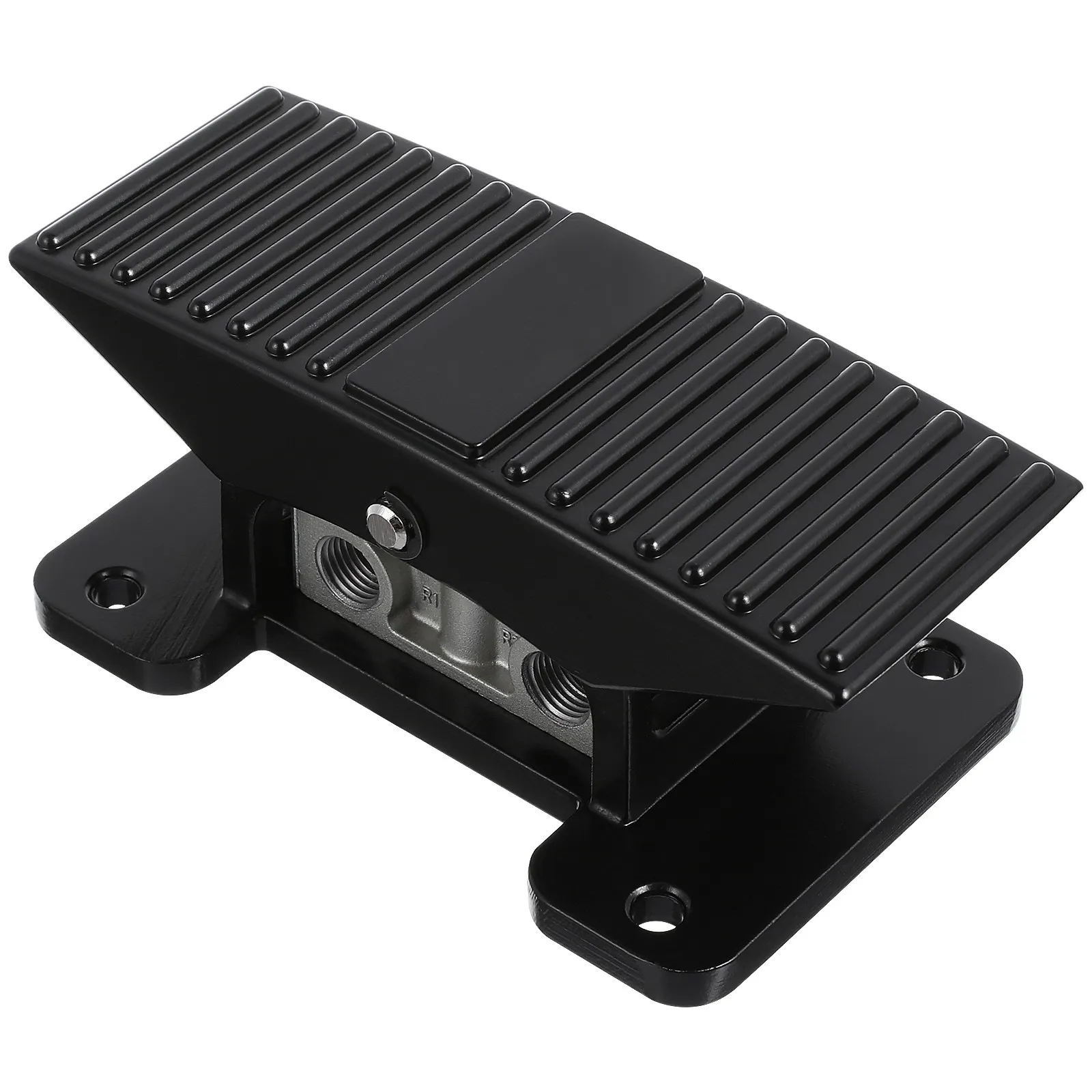 Pneumatic Foot Pedal Valve Momentary Type Zinc Alloy Housing Non Slip Surface Hands for Machine Tools Welding