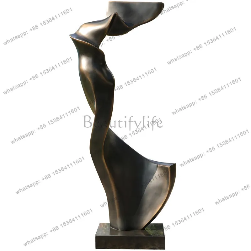 

Large glass fiber reinforced plastic floor sculpture hotel abstract handicraft ornament indoor and outdoor beautiful