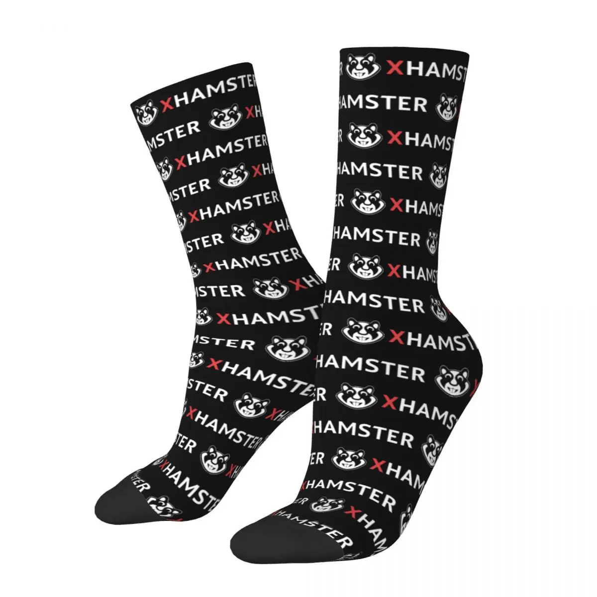 Harajuku XHamster Theme Cozy Crew Socks Merch All Seasons Cute Long Socks Breathable Best Gift for Him Her