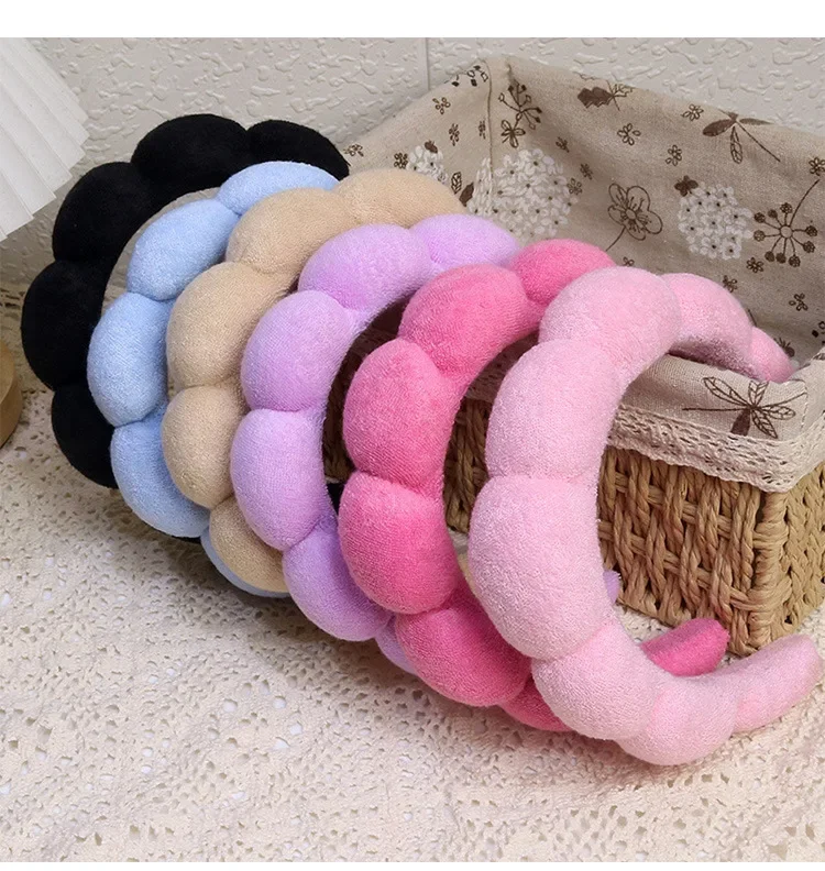 Mode Schwamm Stirnband Für Frauen Haar Zubehör Multifunktions Kopf Band Für Gesicht Waschen Make-Up Entfernung Dusche Haar Band – Detail 1