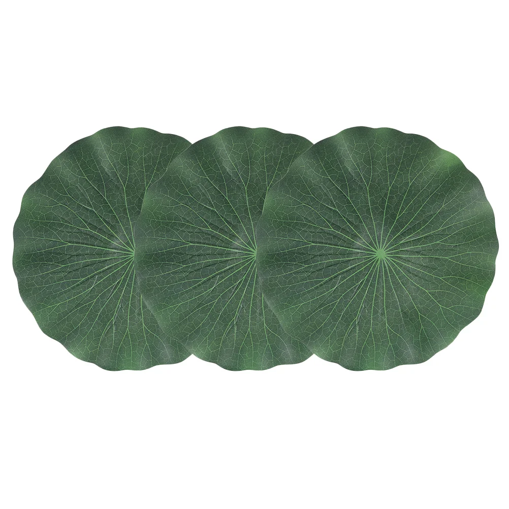 

Fake Water Plant Pool Fish Tank Simulation Lotus Leaves Leaf Decor Pond Equipment Green Eva Ornament