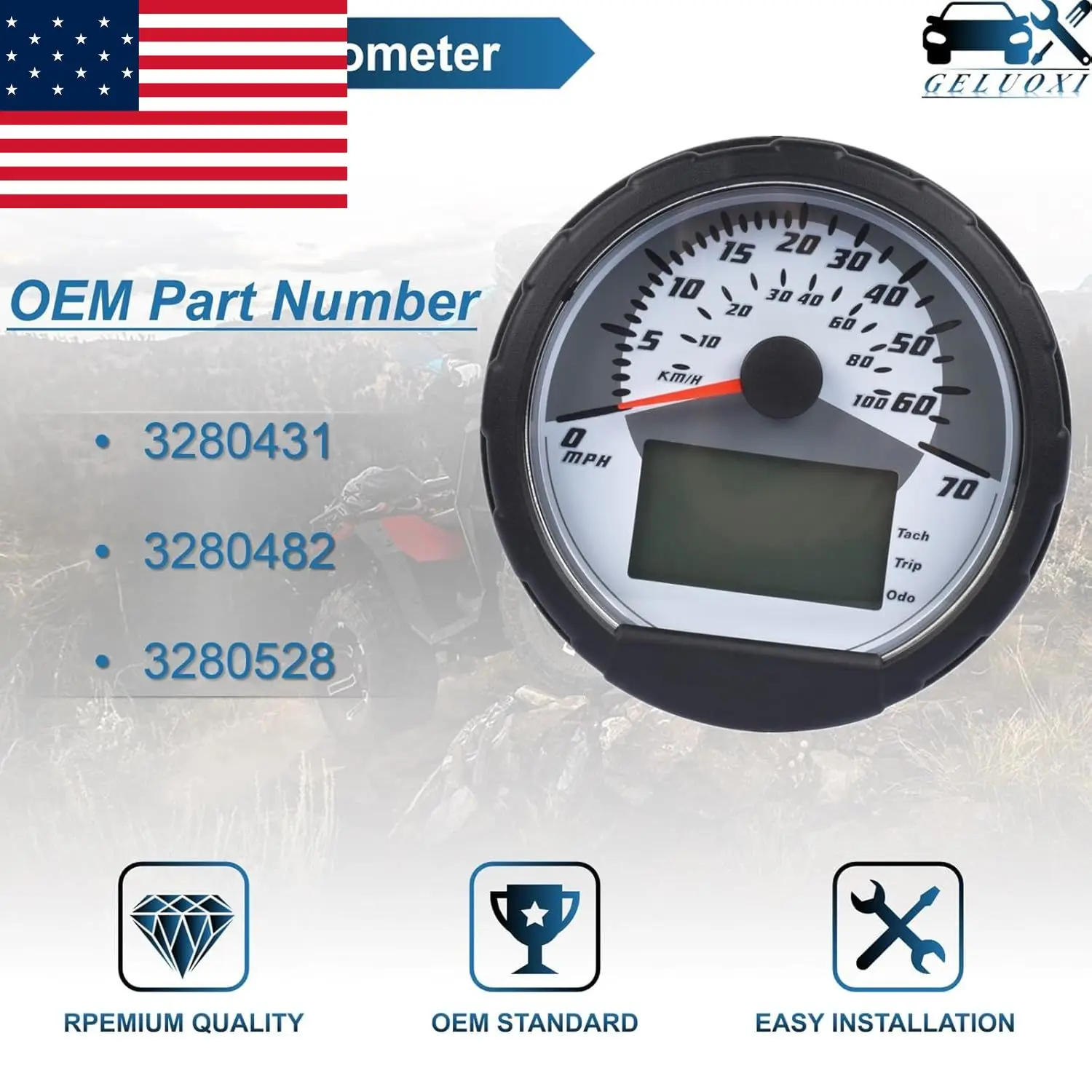AP03 Speedometer Cluster Assembly 3280528 for Polaris Sportsman 400 450 500 600 700 800 ATP 500 2004-20012#3280431 3280482