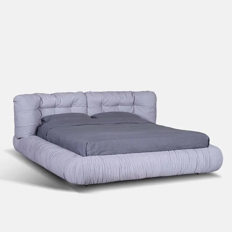 

Дизайнерская двуспальная кровать класса люкс для спальни, массажная кровать для людей и животных, европейская современная кровать-принцесса, модная мебель