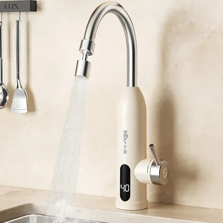 Instant heating electric water faucet. Kitchen treasure. Fast heating. Hot and cold dual use. Home water heating