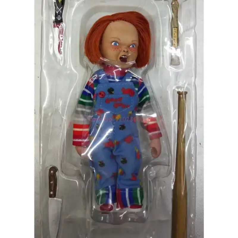 Movable Figure Doll of Ghost Returns for Halloween, Pano de Fantasma, Chach, Chucky, Handmade, Colecionáveis, Pano, Transplante de Cabelo, Terror