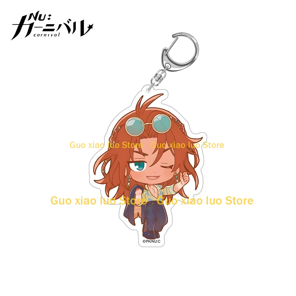 NU: Carnival Dante Rei Rin Aster Morvay Kuya Garu Eiden Yakumo Edmond Quincy Blade Olivine Chibi Acrylic keychain Bag pendant