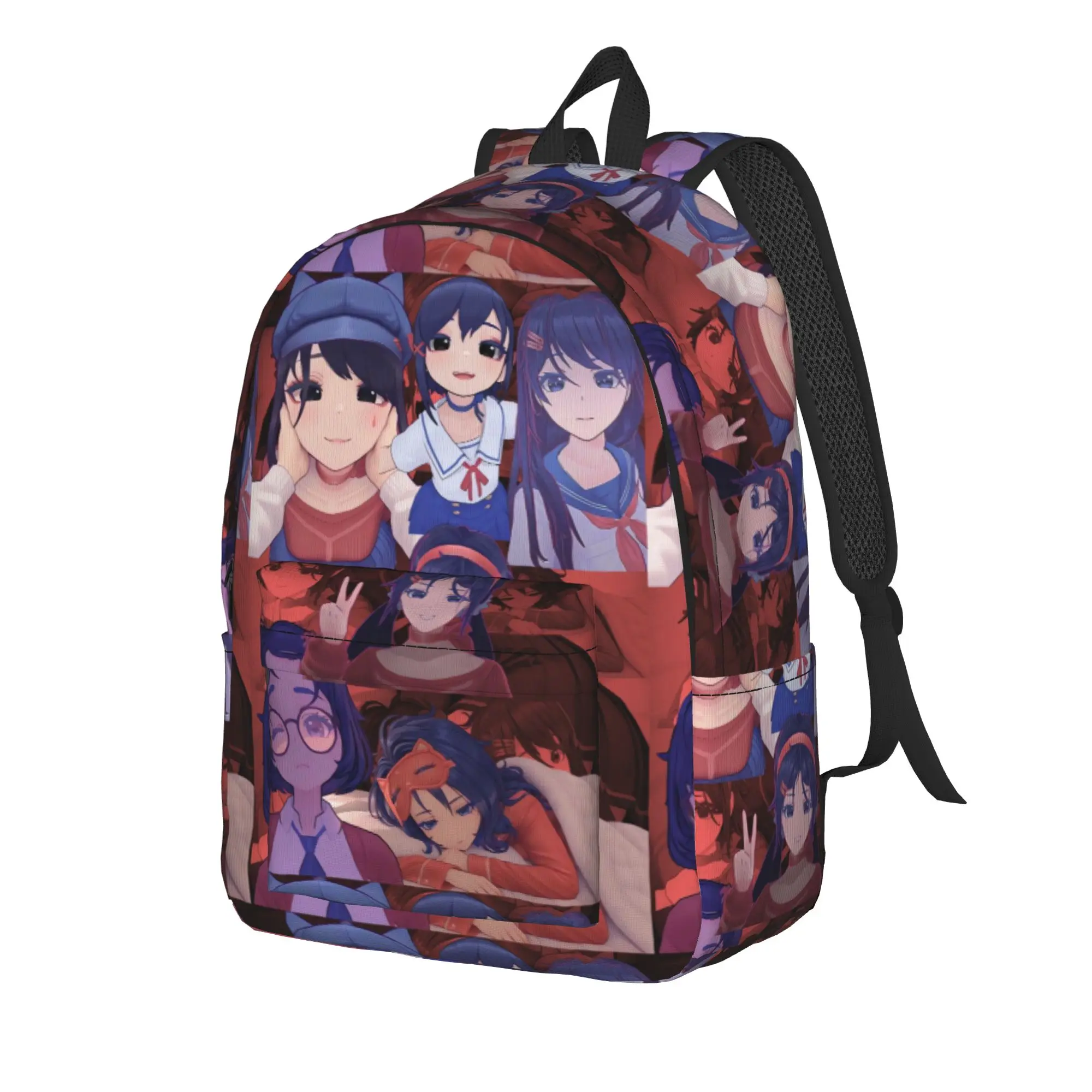 Game Miside Series Print Backpack  Workout Backpacks Boy Elegant High School Bags Custom Big Rucksack
