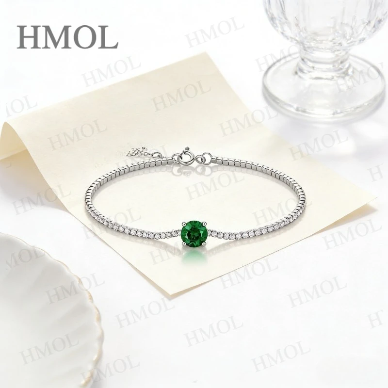 D سوار من الذهب الأبيض الأبيض مع مختبر نمت الزمرد روبي بارايبا جولة مثقف الأحجار الكريمة ثلاثة حجر الملونة غرامة المجوهرات