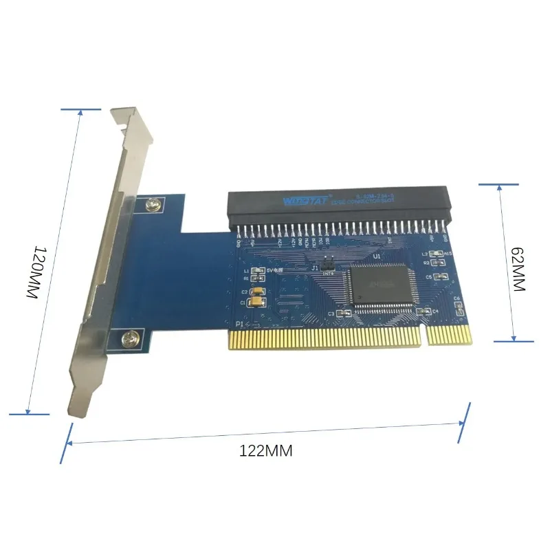 Tarjeta Adaptadora PCI de 32 bits a ISA de 8 bits de 62 pines, Tarjeta de Impuestos Dorada, Tarjeta de Control Fiscal, Tarjeta de Sonido, Puede Equiparse con una Extensión