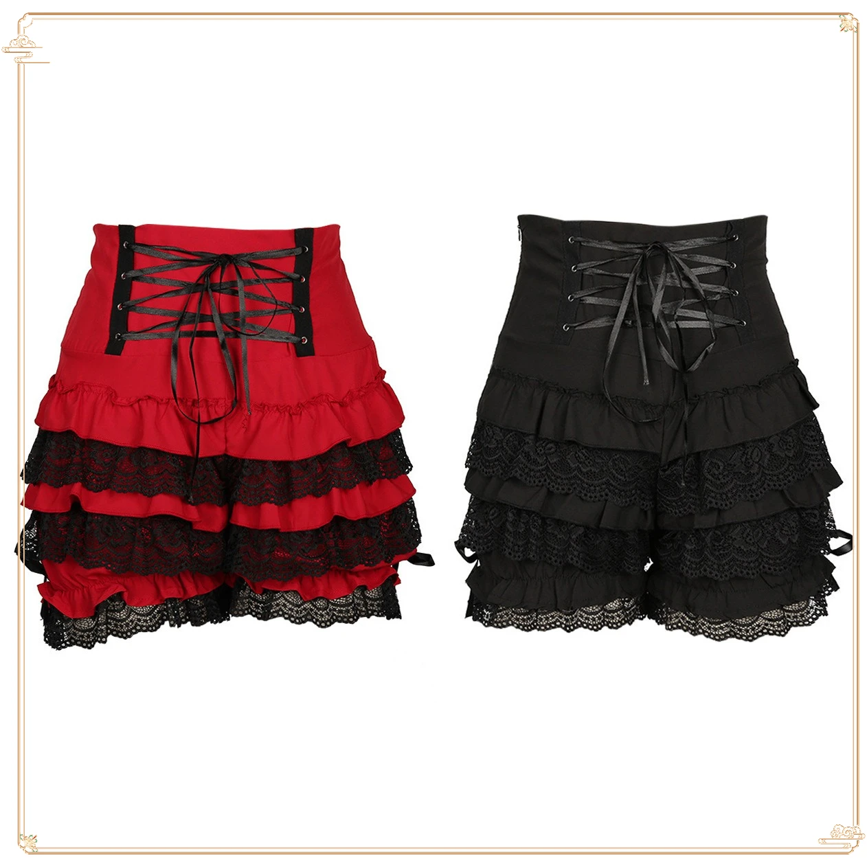 

Lolita Vintage Lace Shorts Gothic Punk Girls Halloween Carnival Party Clothing