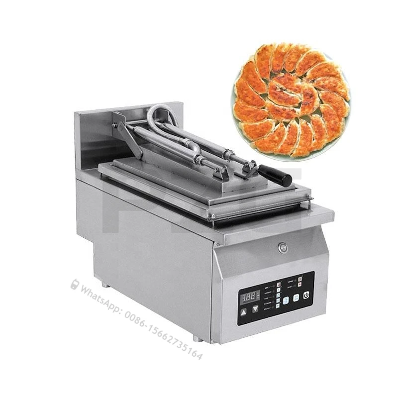 Commercial Electric Automatic Desktop Fried Dumpling Making Machine Bun And Dumpling Fryer Machine Gyoza Grilling Pan