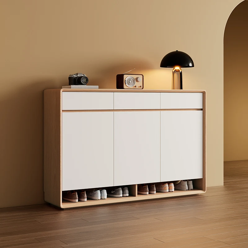 

Wood Modern Shoe Rack Entryway Storage Space Saving Shoe Rack Living Room White Mobili Per La Casa Multifunction Furniture