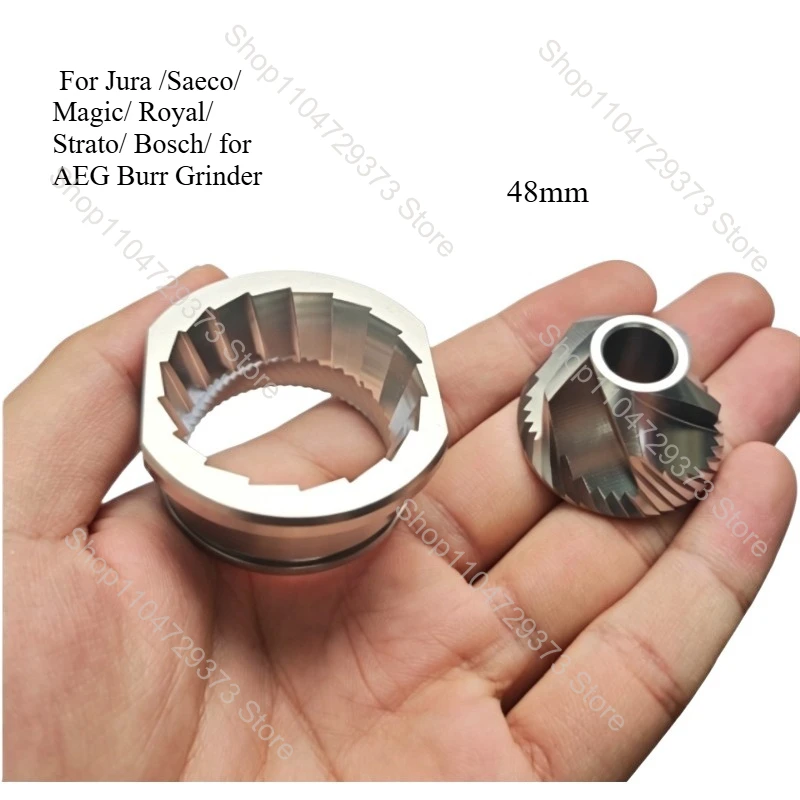 Cuchilla Cónica de 48 mm para Molinillos de Café Jura/Saeco/Magic/Royal/Strato/Bosch/AEG