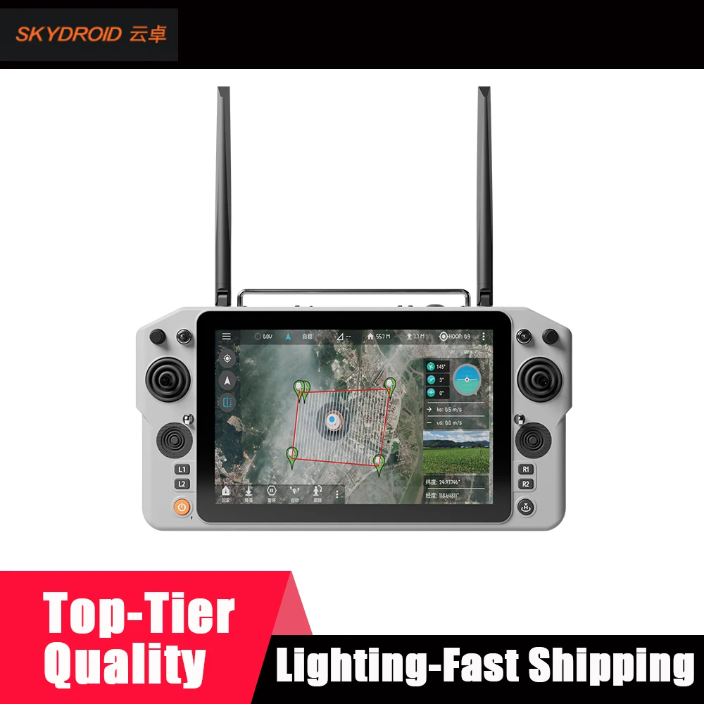 

НОВЫЙ Skydroid G30 Пульт дистанционного управления 10,1-дюймовый HD-экран 2,4G 5,8G Двухчастотная передача 30 км дальнего действия для дрона