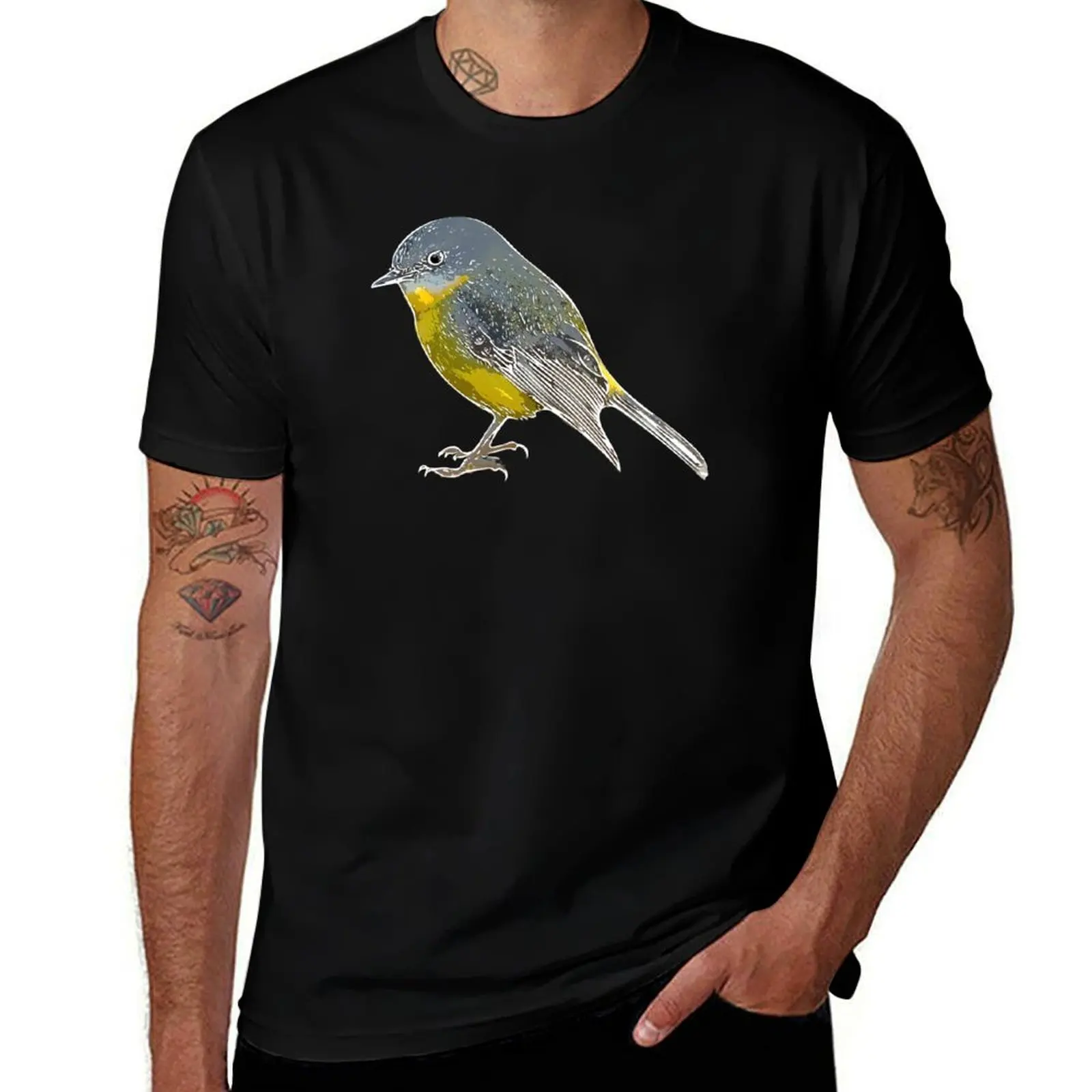

Eastern Yellow Robin White Alternate Design T-Shirt Soft Casual Short Sleeve Cotton Tee
