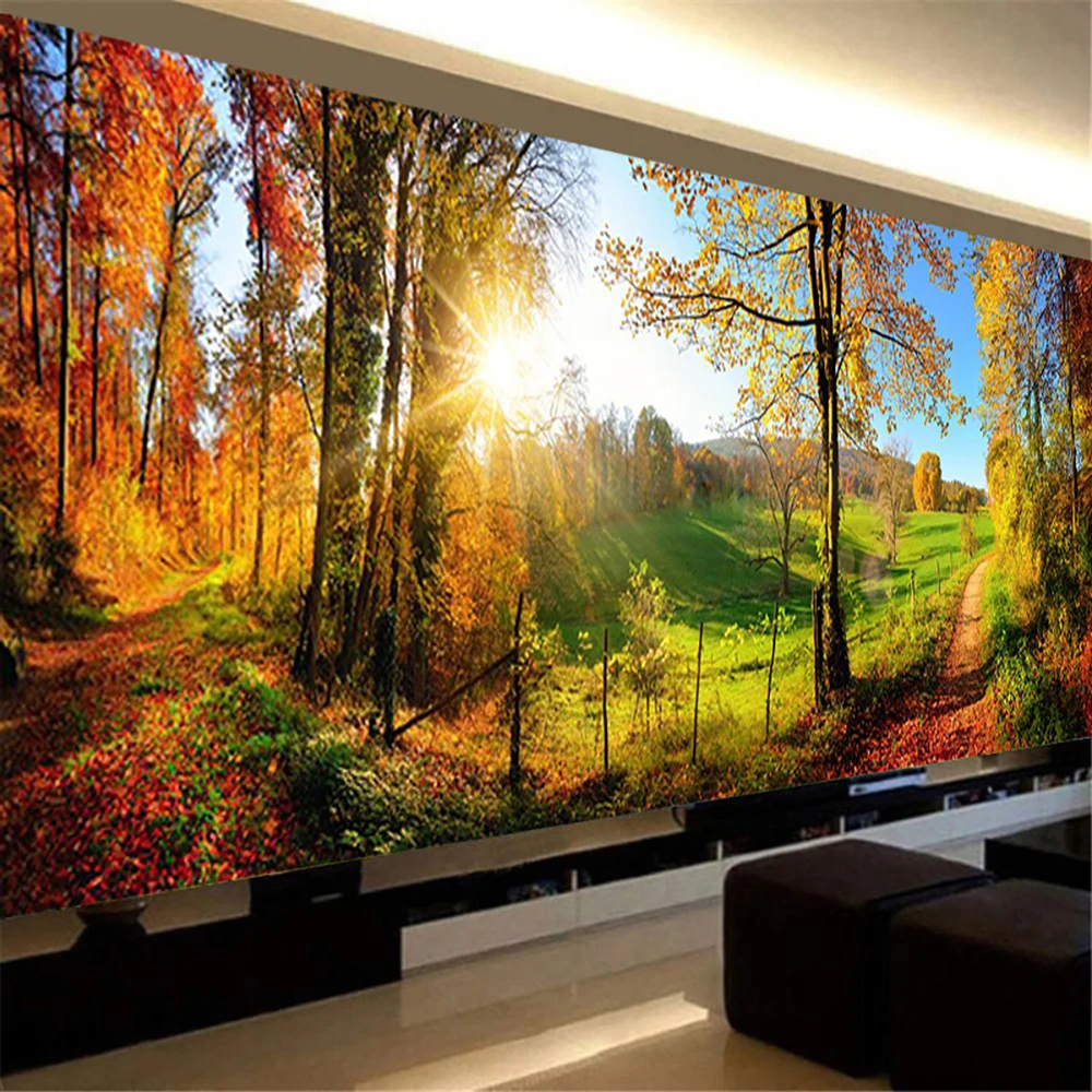 

Full Diamond Embroidery Forest Path Landscape Large 5D Diamond Painting Kit Wall Art Cross Stitch Living Room Bedroom Home Decor