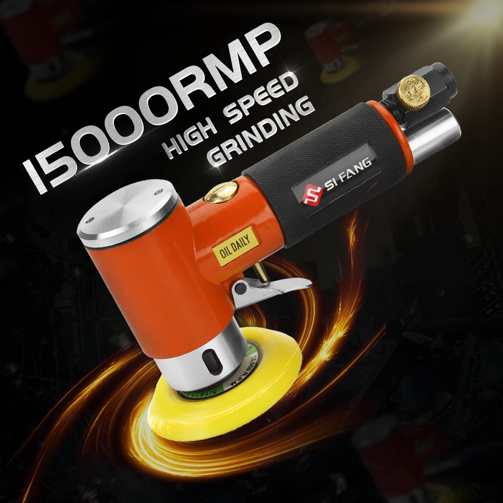 New Orbit Air Sander Mini 2"/3" Pneumatic Grinding Machine Set for Car Polishing Dual Action Orbital Polisher Buffer