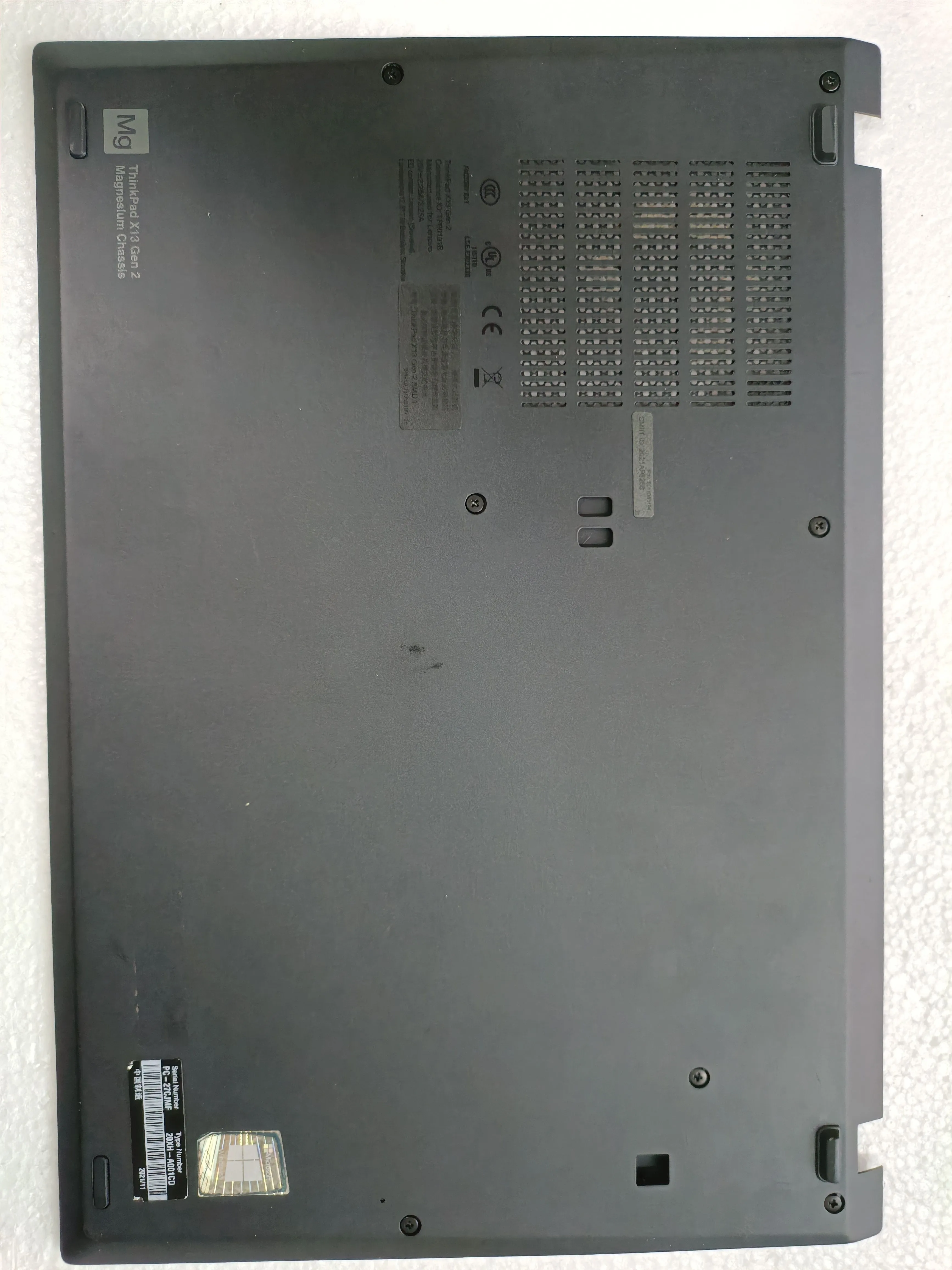 

Used Original for Lenovo Thinkpad X13 Gen2 D Case WLAN Model Bottom Cover 5CB0Z69374 Black