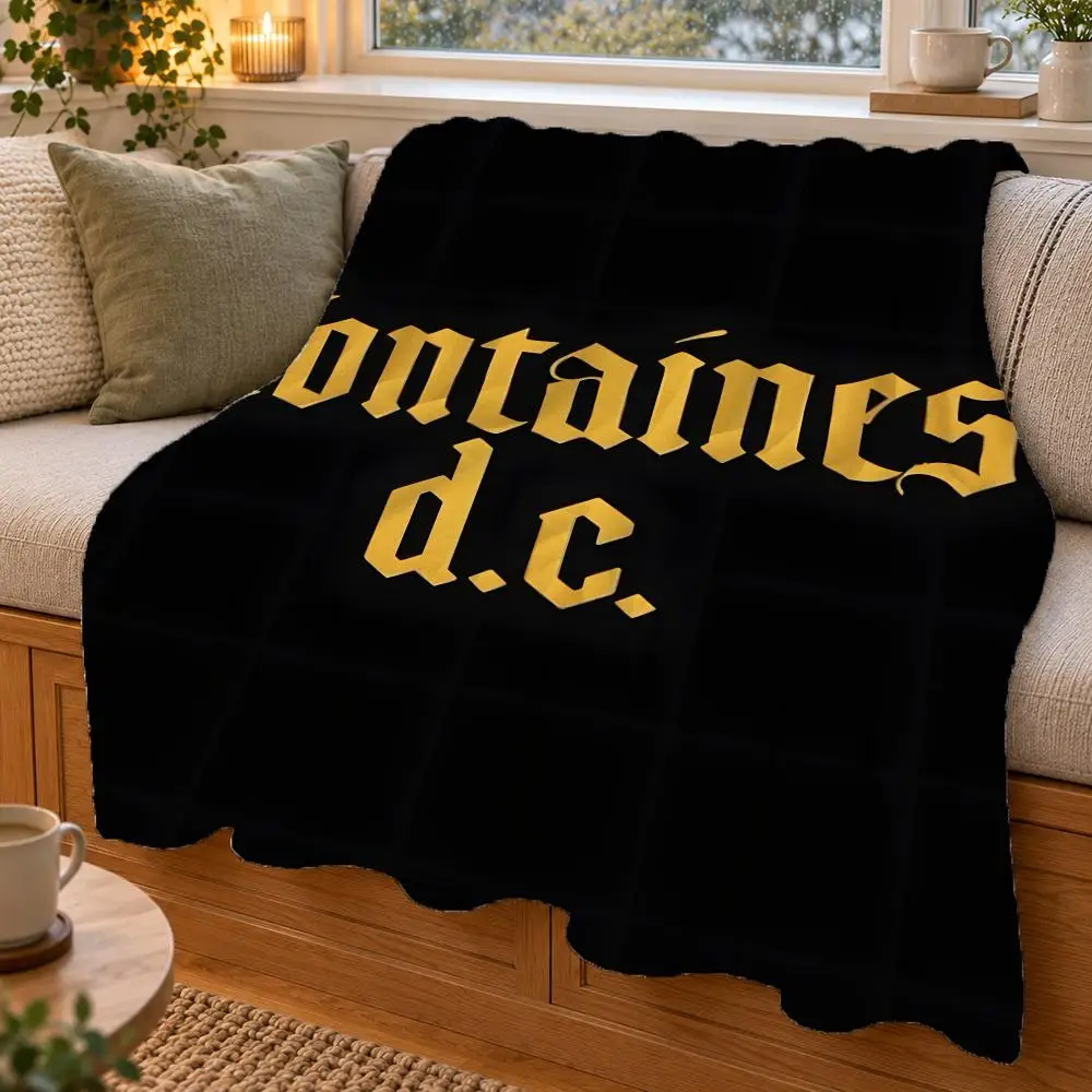 Band F-Fontaines D C Romance Throw Double Sided Flannel Throw Blanket Soft Warm Washable Home Decor