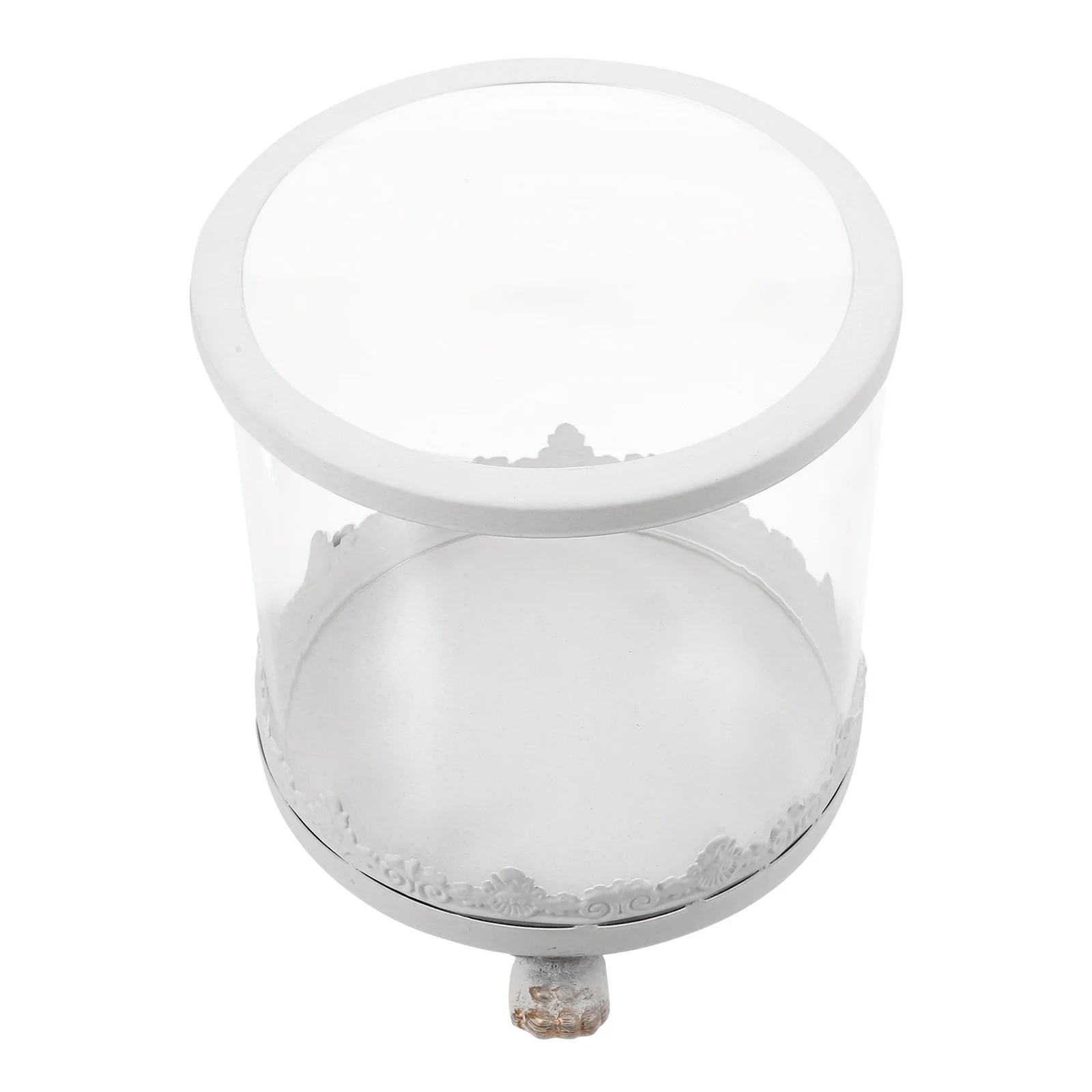 

Clear Glass Dome with Base for Preserved Flowers Small Display Case Desktop Decor Elegant Glass Cloche for Eternal Flower Craft