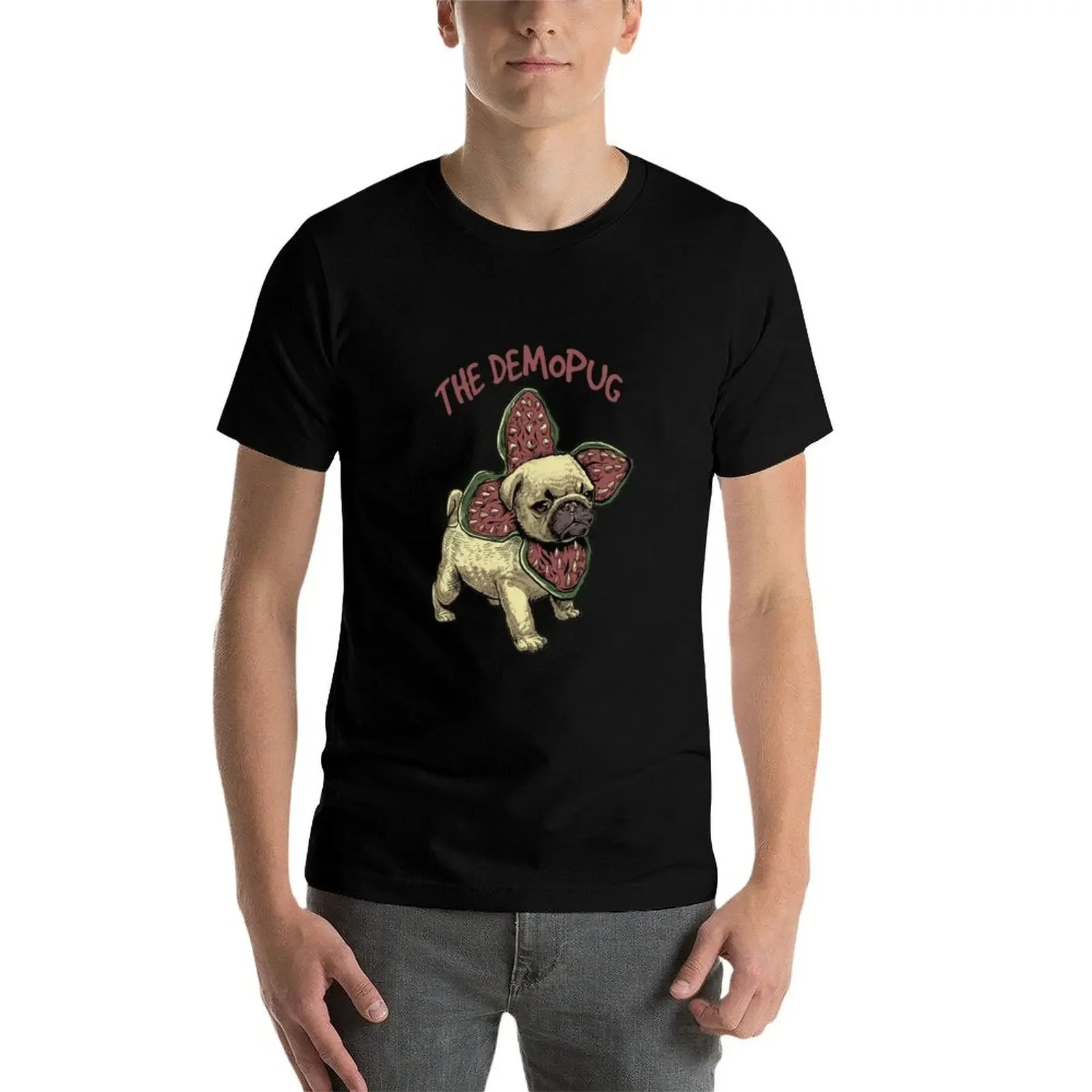 The Demopug T-Shirt tops anime ubrania zwykłe t shirty mężczyźni