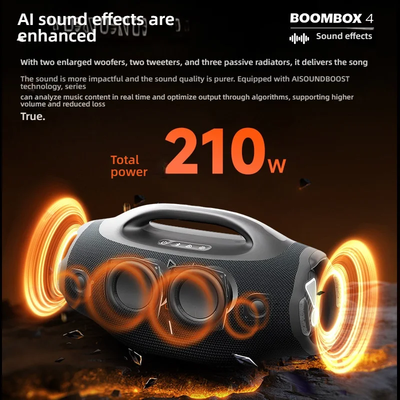 JBL Boombox4 Original Bluetooth Speaker IP67 Waterproof 100W Bass 24H Playtime All Scenarios Use