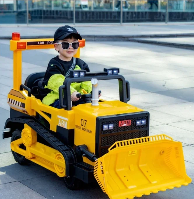 Juguete recargable para niños, coche eléctrico de 2 asientos y 4 ruedas para niños de 2 a 8 años