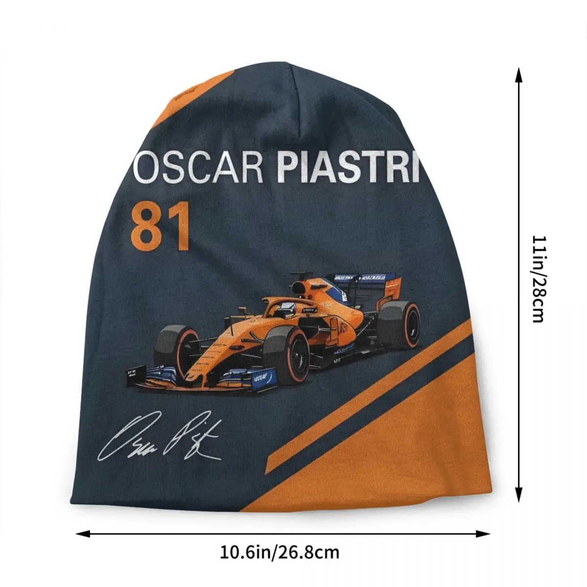 Unisex Bonnet Warm Knit Hat Oscar Piastri Art F1 Driver Beanies Caps Adult Australian F1 Racing Beanie Hats Outdoor Ski Cap
