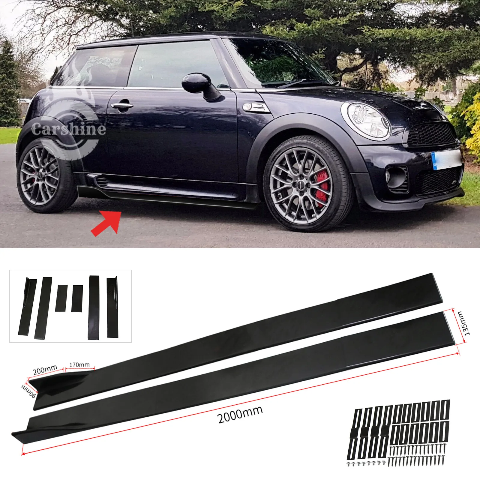 78.7" Side Skirt Ex…