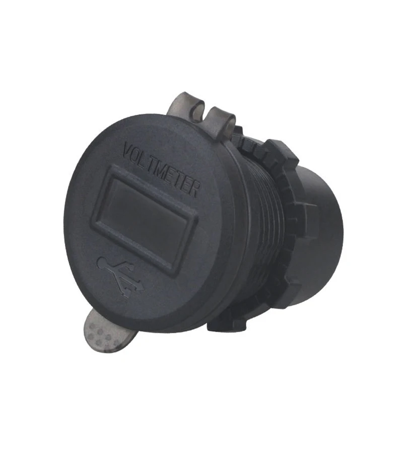 Extractme QC3.0 دراجة نارية شاحن يو اس بي 12 فولت مقبس مقاوم للماء خلية المقود محول شاحن سريع مع ملحقات محرك الفولتميتر