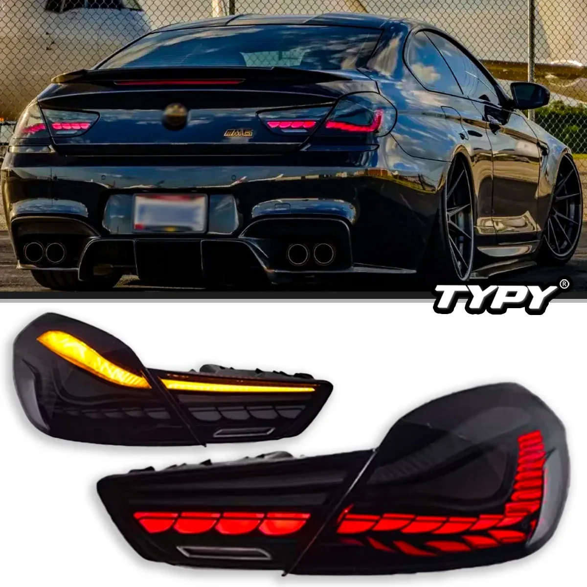 TYPY Car Lights LED Car Tail Lamps Daytime Running Lights Dynamic Turn Signals for BMW 6 Series F06 Taillight 2010-2016
