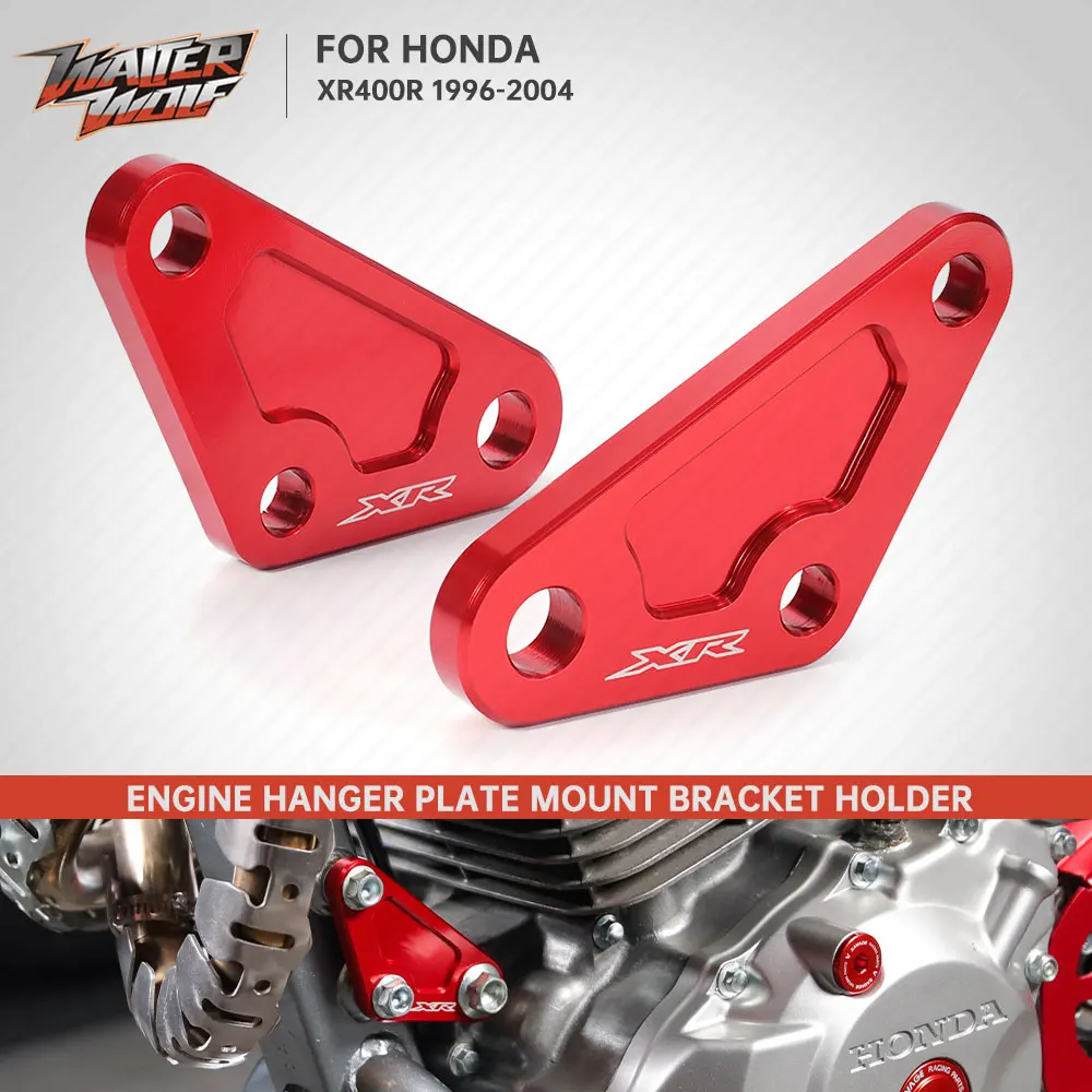 Soporte de suspensión de motor rojo XR 400R para Honda XR400R 1996-2004 accesorios de Motocross XR 400 R soporte de placa de suspensión de aluminio
