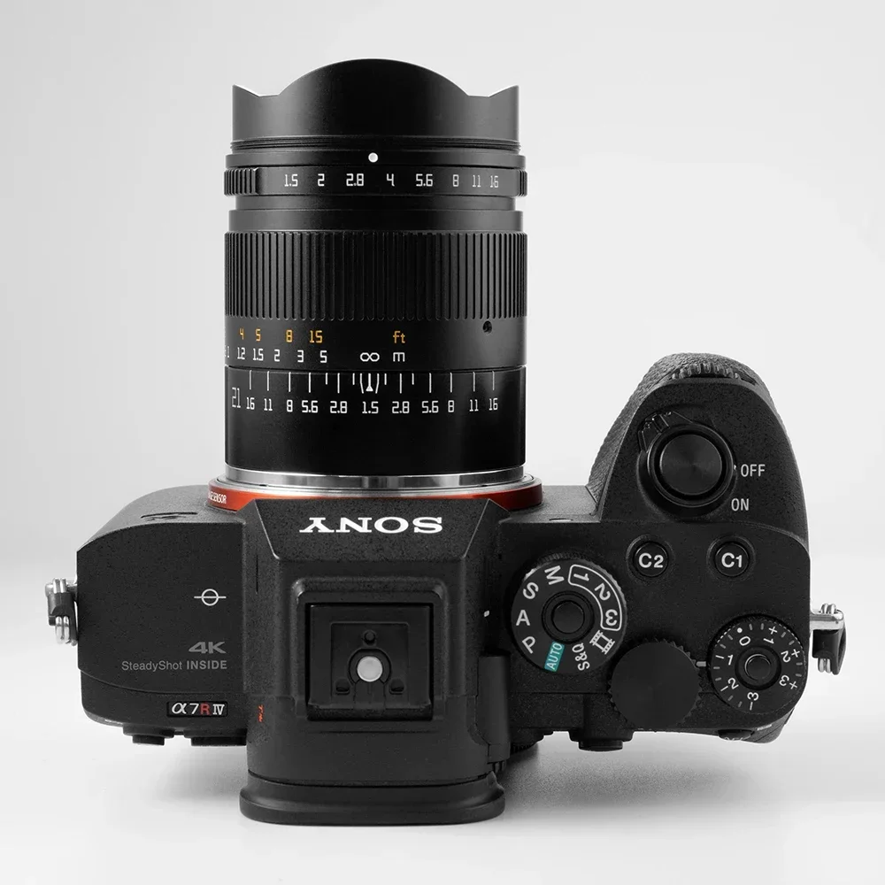 عدسة تركيز يدوية TTAartisan 21 مم F1.5 كاملة الشهرة بفتحة كبيرة لـ E-Mount A7/A7II(A7M2)/A7III(A7M3)/A7R/A7RII(A7RM2)/A7RIII