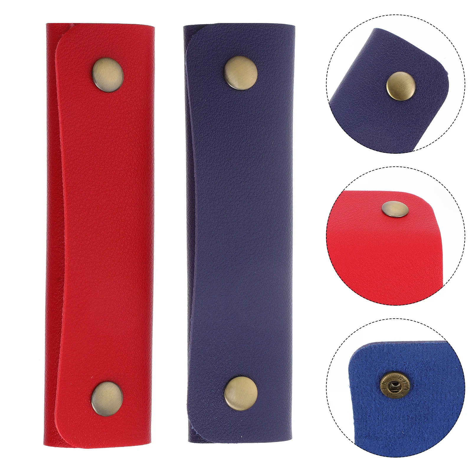 

2 Pcs Tote Bag Luggage Hand Strap Handle Protective Cover Handbag Wraps Red Protector for Bags