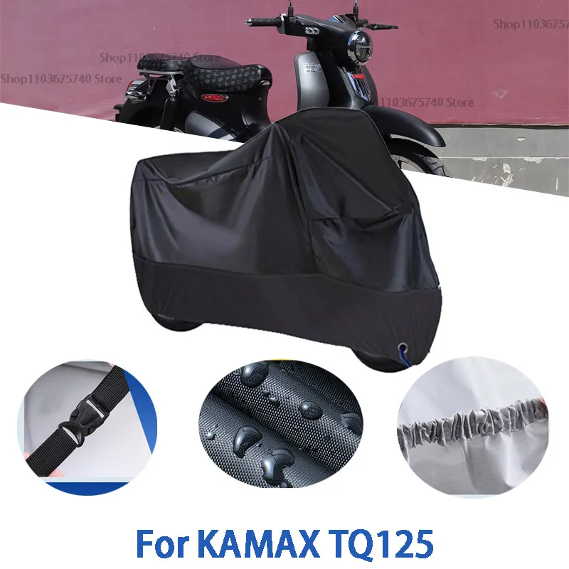 

Motorcycle Full Covers For KAMAX TQ125 Car Outdoors Sun Protection Dust No Ear Thickened Oxford Clothcover Accessories