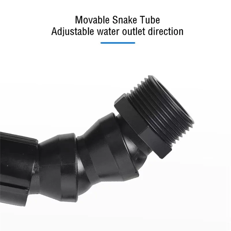 AT43-1/2 In 3/4 In 1 In Adjustable Direction Vortex Water Flow Accelerator Aquarium Rotating Nozzle For Fish Tank Filter Pump