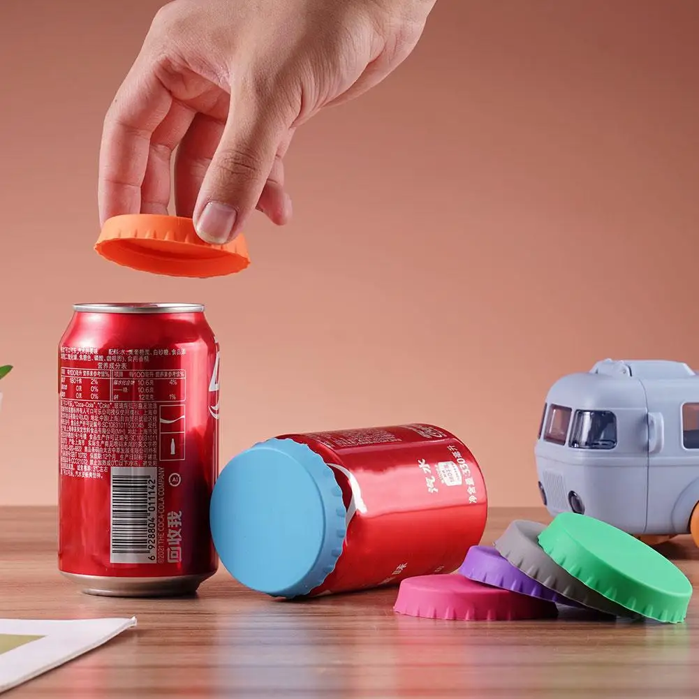Wiederverwendbare Getränkedose Abdeckungen Getränkedose Deckel Soda Silikon Dosen Versiegelung Auslaufsichere Protektoren Deckel Kappe Deckel Versiegelung Flasche R9f6
