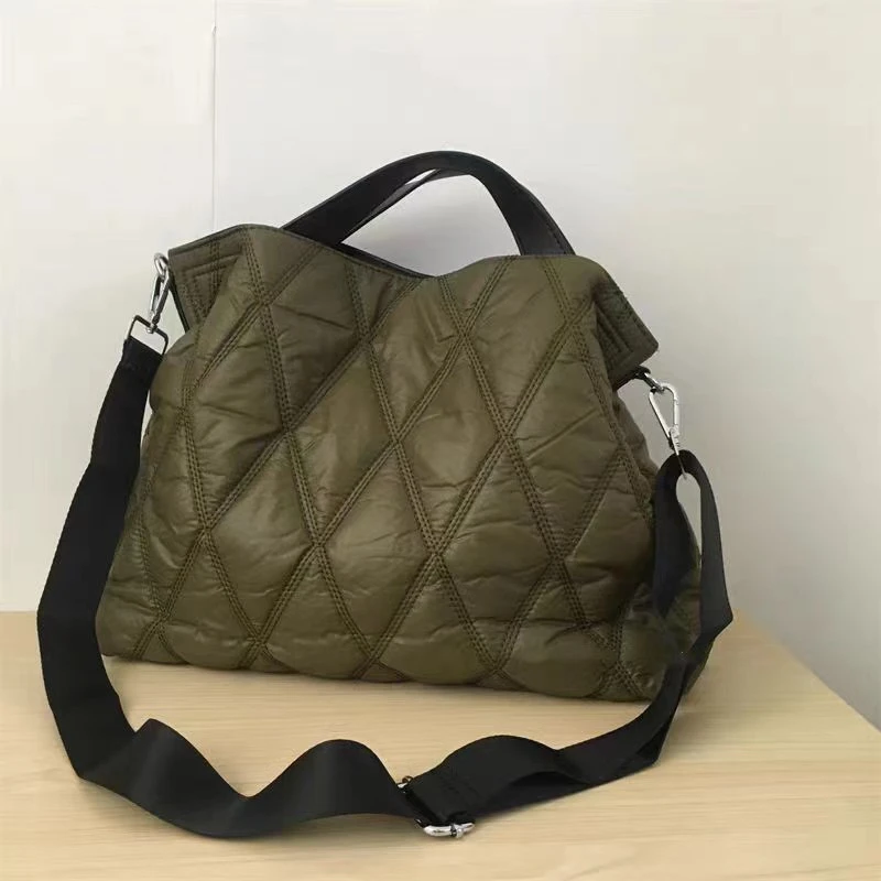 

Modern Neutral Sle Large Capaci Du down Bag Women's Crossbody Handbag Retro Pattern Versatile oulder Bag for Casual Use