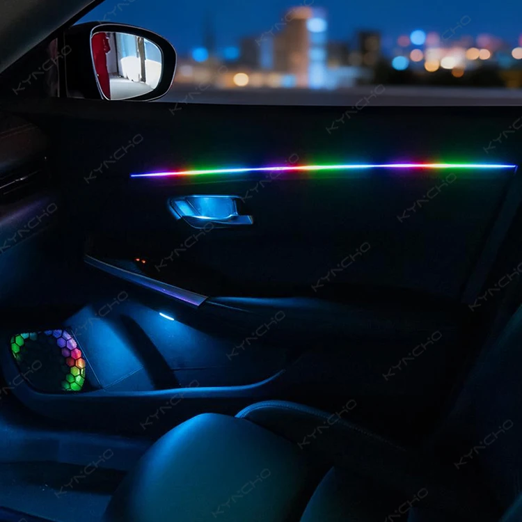 For Nissan Sentra B18 Sylphy LED Symphony Car Ambient Light 64 Color LED Lamp Colorful Eco Friendly Automotive Ambient Lighting