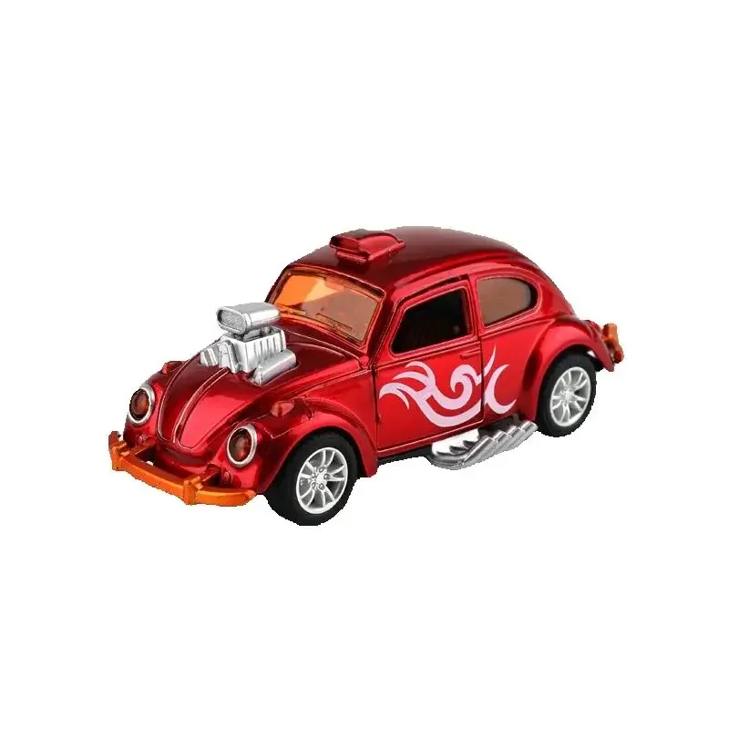 Alloy Reaction Double Door Inert Armor Vintage Car Insect Model Cartoon Cute Toy