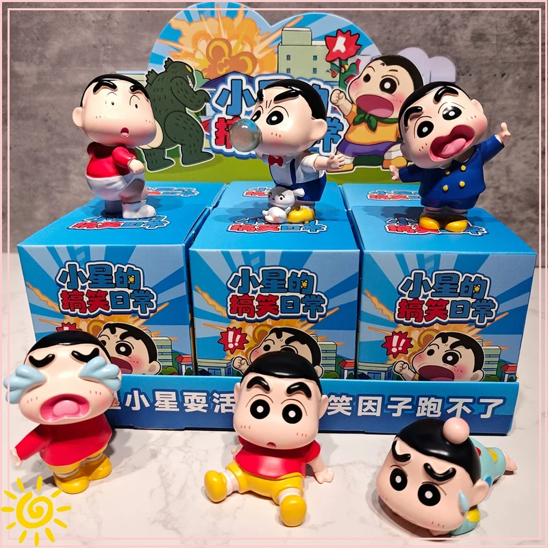 

Cute Cartoon Shin-Chan'S Daily Blind Box Figurine Anime Peripheral Characters Home Decoration Ornaments Friends Birthday Gifts