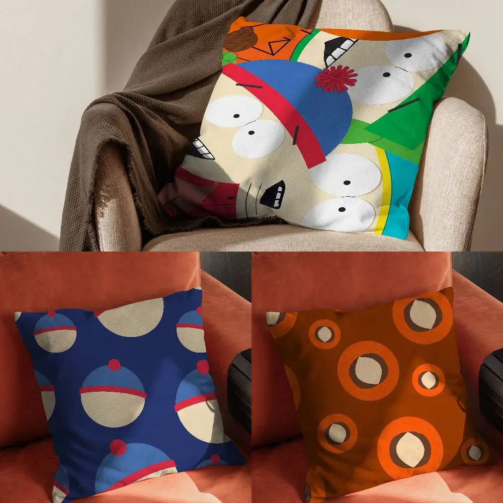 

Cartoon South Park Pillow Case Pillowcase For Car Pillows 60x60 Cushions Luxury Double Sided Cover Home And Decoration Sofa 30