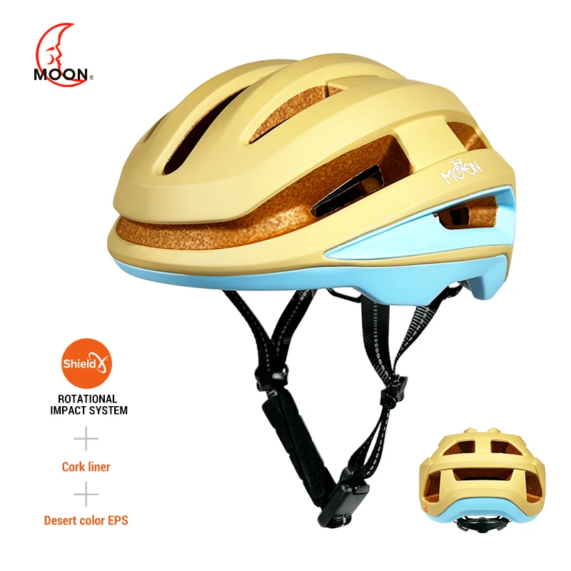 

Велосипедный шлем Moon с системой SXT, подкладкой из натурального дуба, новый обновленный легкий шлем MTB для езды на горном дороге