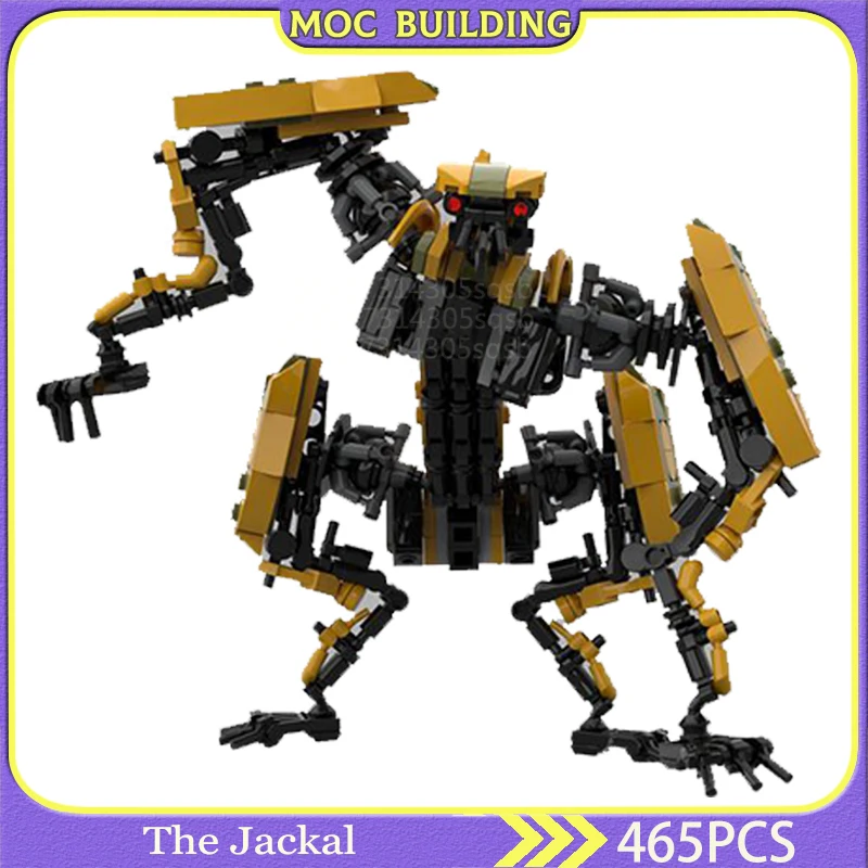 

MOC Building Blocks Robot Bricks Game Mech Character Modle The Jackal DIY Assembly Creative Set Toy Birthday Gift