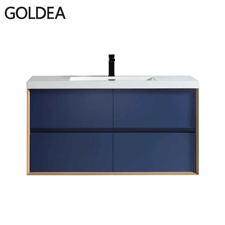 Stylish Modern Wall Hung Mdf  Bathroom Vanity Furniture Set